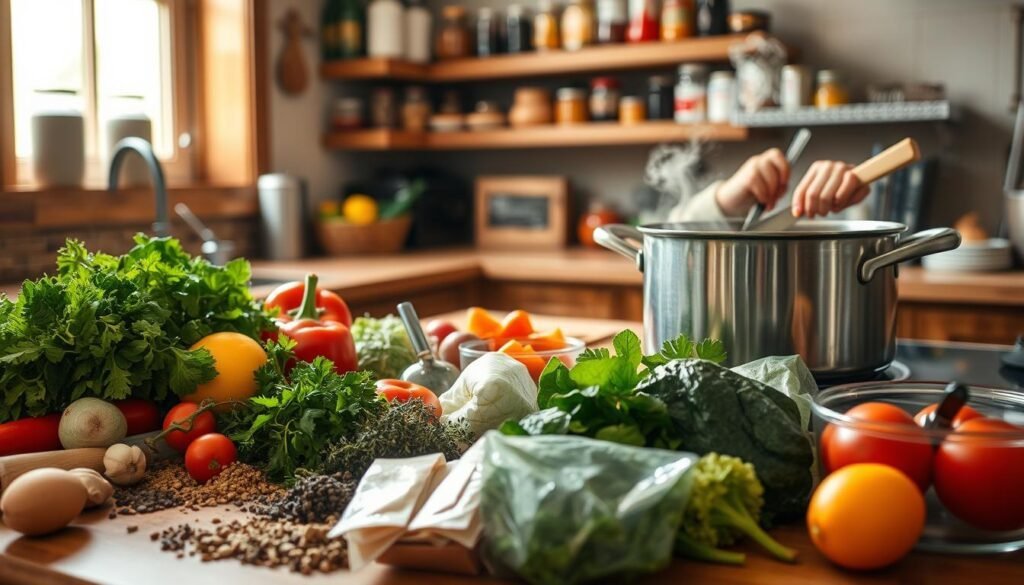Freezing Soup Preparation