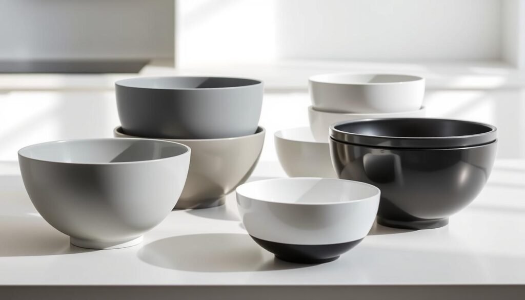 modern mixing bowls features