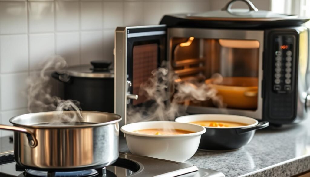 soup reheating methods